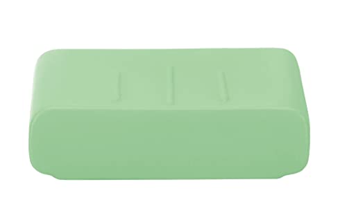 "Kleine Wolke ""Cubic Soap Dish, Green Thistle"