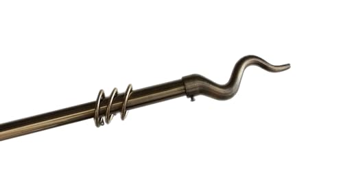 Kippen Daniela 1305XO - Extendable Curtain Pole 120-200 cm Antique Brass