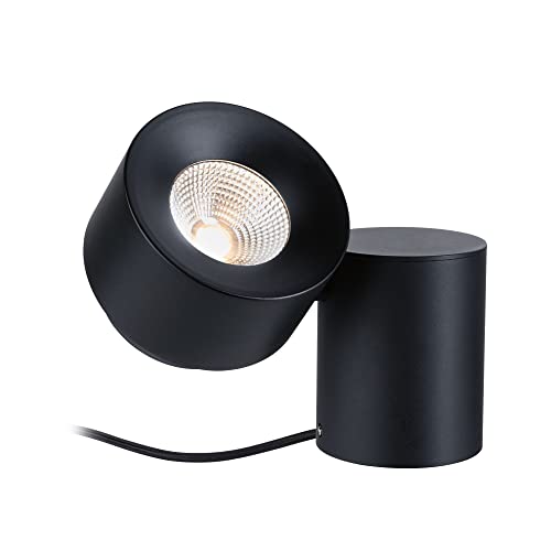 Paulmann 79781 LED Table Lamp Smart Home Zigbee Puric Pane incl. 1 x 3 Watt Dimmable Table Lamp Black Metal Plastic 2700 K