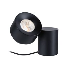 Paulmann 79781 LED table luminaire Smart Home Zigbee Puric Pane incl. 1x3 watt dimmable table lamp black metal, plastic 2700K