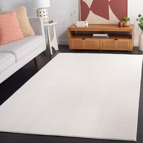 Safavieh Boho Rug Living Room, Dining Room, Bedroom - Machine Washable and Non Slip - Loft Collection, Short Pile, in Ivory, 82 X 244 cm