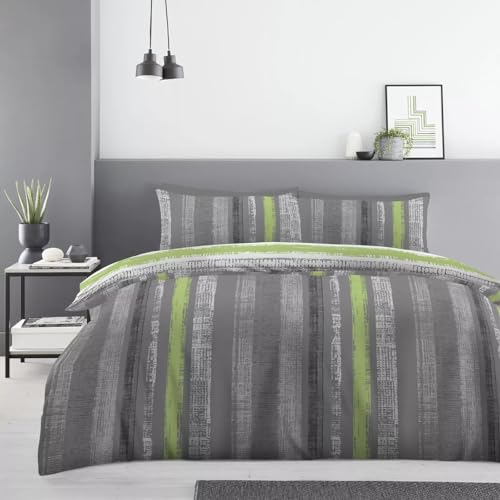 Super Dreamer 4 Pcs King Size Duvet Cover Set - Poly Cotton Soft Quilt Cover, Fitted Sheet & Pillow Cases - Breathable Complete Bedding Sets - Machine Wash Anti Allergic Bed Linen