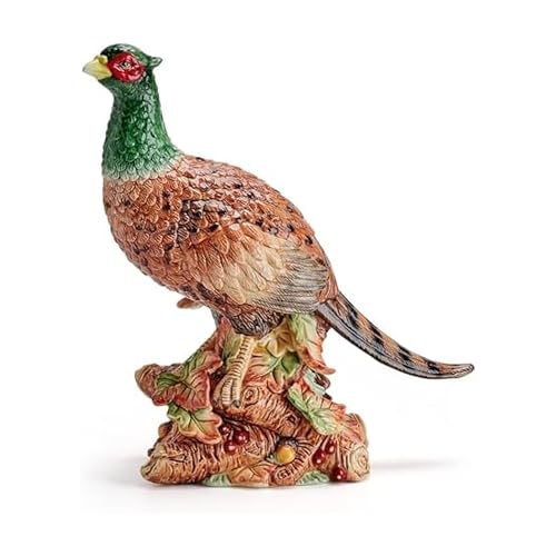 Fitz and Floyd Fall Harvest Pheasant Ceramic Figurine, 10.75 inch