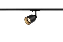 SLV 1-Phase System Spot Puri Track SPOT/Spotlight, LED spot, Ceiling Spotlight, Ceiling Light, Track System, Indoor Lighting / GU10 10W Black