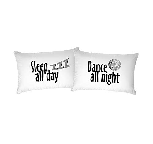 Italian Bed Linen Pair of Pillowcases Digital Print, PRINTED-16, 52 x 82 cm