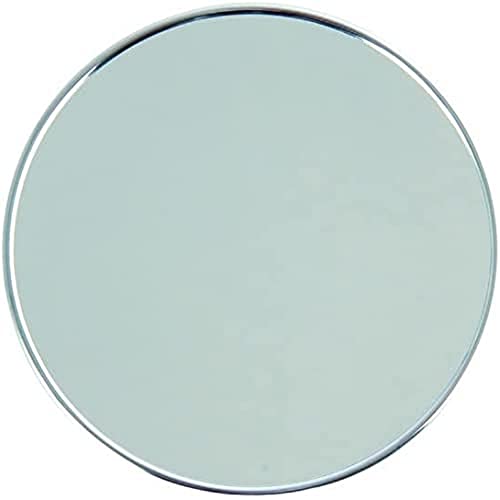MSV Homexpert 141402 Magnifying Mirror With Suction Cup, Metal, Silver, 17 x 17 x 3 cm
