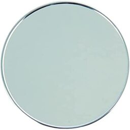 MSV Homexpert 141402 Magnifying Mirror With Suction Cup, Metal, Silver, 17 x 17 x 3 cm