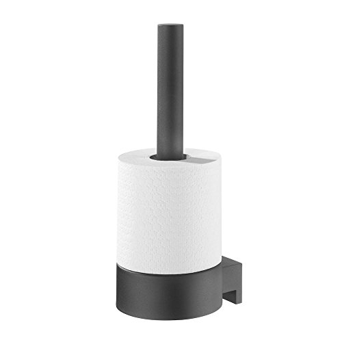 Tiger Bold Spare Toilet Roll holder, Black, 287930746