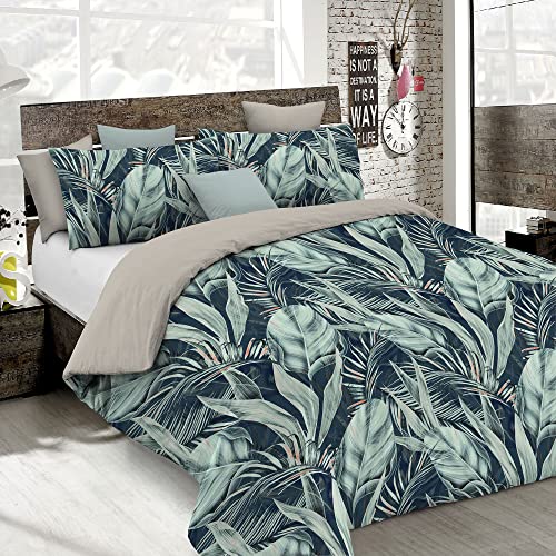 Italian Bed Linen Duvet Cover Fashion, Microfibre, Tropical, Double