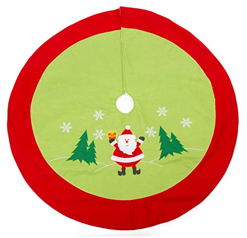 Small Foot 11387 Christmas Tree Skirt Santa, Made of Felt Material, Tree Decoration