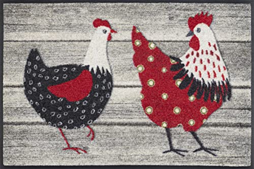 wash+dry doormat, Chicken Farm 40x60cm, inside and outside, washable
