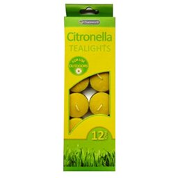 Citronella Tealight Candles - 12 Pack
