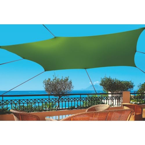Briconess.com Santorini Square Shade Sail 4 x 4 m for Garden in Cotton and Polyester - Tan