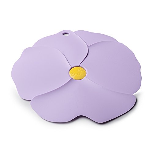 Zeal L219P Heat Resistant Non-Slip Trivet Mat, Silicone, Pink, 21.5 x 23 x 21.5 cm
