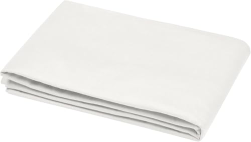 STOF - Flat Sheet - Size 240 x 300 cm - 100% Oeko-Tex Certified Cotton - Ivory Colour - Eden Model - Bed Linen for Home - Soft and Comfortable