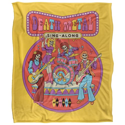 Steven Rhodes Death Metal Singalong Silky Touch Super Soft Throw Blanket 152 X 127 Cm