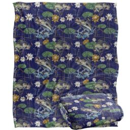 Jq Licensing - Jl-Jp-Jq Bass Fishing Tiki Silky Touch Super Soft Throw Blanket 152 X 127 Cm