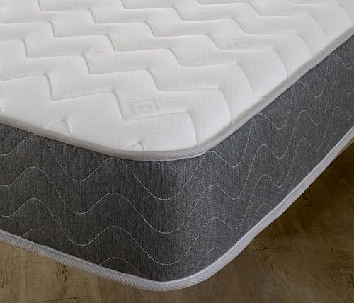 eXtreme comfort ltd WaveFlex Hybrid Single Mattress 90 x 190cm, 18cm Memory Foam & Open Coil Spring, Plush Medium Soft Feel, Made in UK