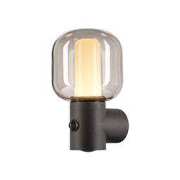 SLV Wall-Mounted Light OVALISK WL Sensor/Lighting for Walls, Paths, entrances, LED spot Outdoor, Surface-Mounted Light Outdoor, Garden lamp / IP65 3000/4000K 9.6W 560 / 600lm Anthracite