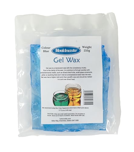 Gel Wax for Candle Making Blue 250g