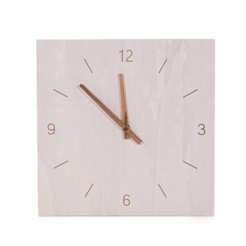 Lefebvre Textile Simplicity Square Plywood Clock