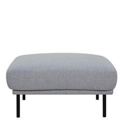 Furniture To Go Larvik Footstool - Soul 381 Gray, Black Legs