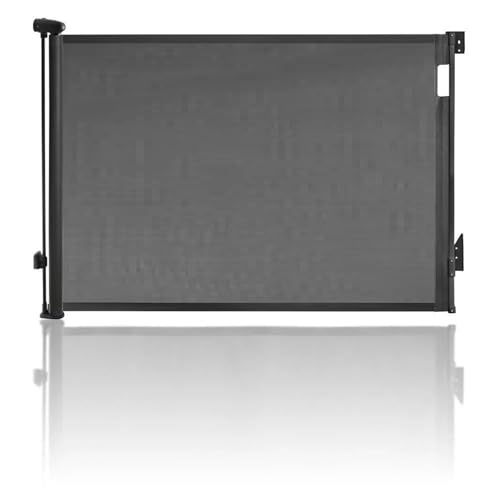 Dreambaby Glide N Hide 90cm Extra Tall, 140cm Wide Retractable Baby Gate - Ideal for Stairs, Doorways & Halls, Durable Mesh, EZY-Check Indicator, Dog & Pet Fence
