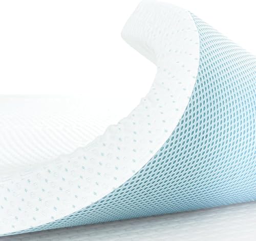 CHUN YI 3 inch Thick Single Memory Foam Mattress Topper With Anti-Slip and Ventilated Hypoallergic Bamboo Cover,Soft and Flexible Memory Foam Design For Pressure Relieving(7.5cm,90x190cm)