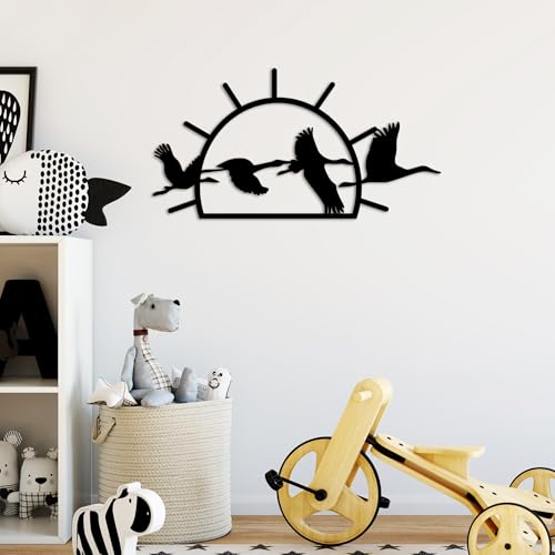 Stylish Black Decorative Metal Wall Accessory, 70 x 36 cm, 100% Metal (1.5 mm), Easy Wall Mounting, Perfect for Modern Home Decor