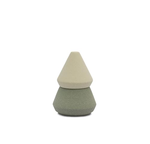 Paddywax Holiday Candles Cypress & Fir Stacked Tree-Shaped Luxury Scented Candle Set, 155g, Green