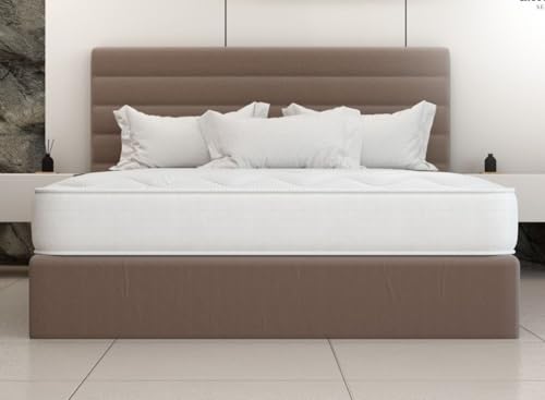 eXtreme comfort ltd Cooltouch Colours White Small Double Mattress - 120x190cm, 18cm deep. Memory Foam and Coil Spring Hybrid, Plush Comfort, UK Made Mattress in a Box