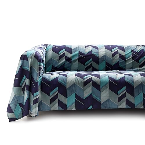 SWEET HOME Guzzini Classic – Furniture Cover 270 x 270 cm, 100% Cotton Percalle, OekoTex Certified, Sofa Cover and Table Cover, Picnic Beach Blanket, Lightweight and Multipurpose Sofa Cover
