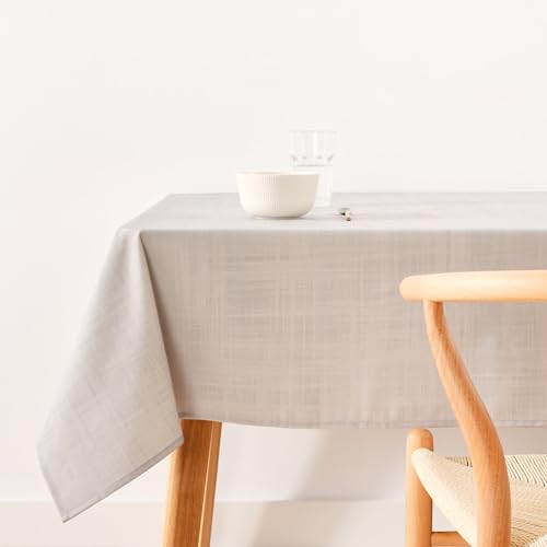 BELUM - Tablecloth XL 300x180cm resinated 100% Organic Cotton Tablecloth Resinated NO Oil Large Tablecloth for Rectangle Table Tablecloth Without Rigidity Waterproof Tablecloth