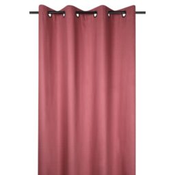 Lovely Casa - Eyelet curtain - Size 140 x 260 cm - 100% cotton - Colour Grenache - Oxford model - Cotton satin Very elegant and soft to the touch - 8 eyelets - Easy to attach