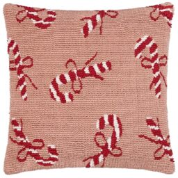 furn. Candy Canes Cushion Cover (Pink - 45x45cm)