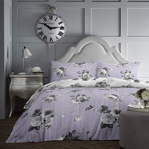 Dreams & Drapes Charlotte-Easy Care, Lilac, Duvet Cover Set: King