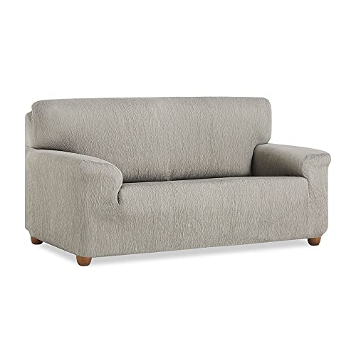 MAXIFUNDAS Vega Elastic Sofa Cover for 1 Seater, Light Grey