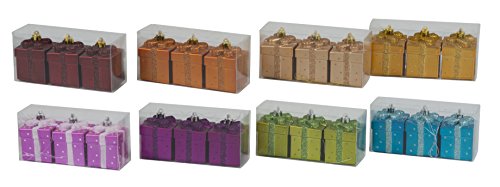 Christmas Gifts 41882 Christmas Decoration Gift Box with 8-Assorted (Pack of 3)