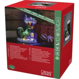 Konstsmide Christmas Lights Shoe Village Scene with Children Playing/Eleven LEDs/Transformer Operation or Battery (Excl.) / 28cm Wide 23.5cm High