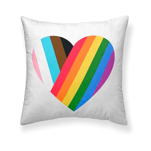 BELUM - Cushion Cover Size: 50 x 50 cm Fabric: 100% Organic Cotton Model: Pride 43 - Cushion Cover LGTBIQ+