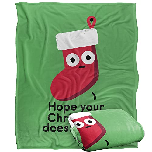 Bcreative - David Olenick Happy Holidays And Stuff Silky Touch Super Soft Throw Blanket 152 X 127 Cm