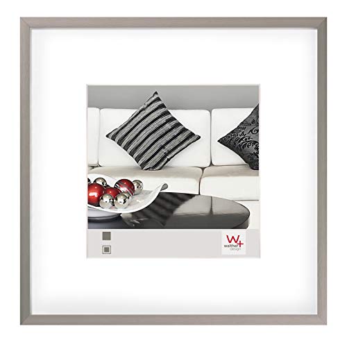 walther design Picture Frame Steel 30 x 30 cm Aluminium with PassepArtout, Chair Aluminium Frame AJ330D