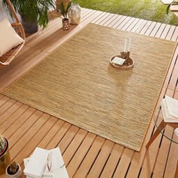 bougari Ivy Indoor and Outdoor Rug, Polypropylene, Gold, 120x170 cm