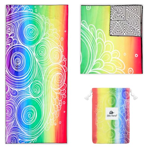 Elite Trend Microfiber Beach Towel - Extra Large 78x35 Inch Sand Free Quick Dry for Travel, Swimming, Pool, Yoga, Hiking, Camping ??? Lightweight Fast Drying Microfiber Towel Compact for Adults