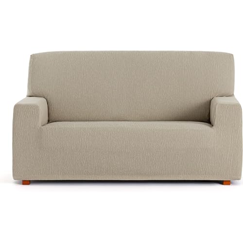 ECOMMERC3 Universal and Versatile 4 Seater Sofa Cover - Mink Colour Protector Easy to Install for Back, Seat and Arms