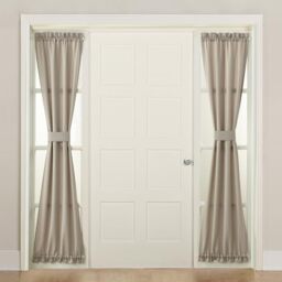 "Sun Zero Energy Efficient Sidelight Curtain Panel, Polyester, Stone, 26"" W x 72"" L (Pack of 1)"