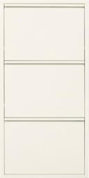 KARE Design Shoe Cabinet Caruso, 3 flaps, beige, 104x50x15 cm