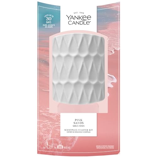Yankee Candle Scent Plug Starter Kit - Pink Sands - Includes plug-in base and refill - Flameless home fragrance