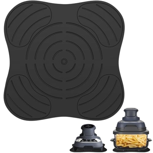 Alyvisun Reusable Air Fryer Silicone Trivet, Heat-Resistant - Non-Slip Trivets for Kitchen Worktops, Deformation Resistant Silicone Mats for Worktops Fit 4-in-1 Portable Glass Air Fryer