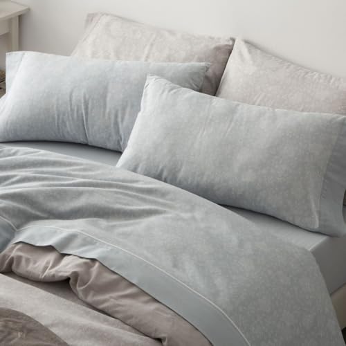 Burrito Blanco - Cotton Flannel Sheets - Bed 120 cm Design 575 - Blue (120 x 190/200 cm.)
